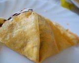モチモチ生地のクレープ（チョコバナナ）作り方7写真