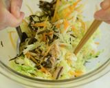 ツナとひじきの、"つなひき"サラダ作り方4写真