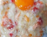 ランチに山芋トマト鮭丼作り方2写真