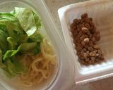 さっぱりサラダつけ麺の納豆のせ作り方1写真