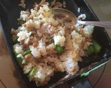 納豆とさやえんどうのチャーハン作り方4写真