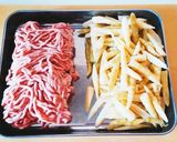 根曲竹（姫たけ）と豚挽き肉の味噌煮こみ作り方1写真