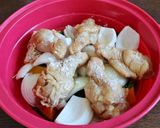 レンジで簡単！手羽元とかぼちゃの甘辛煮作り方3写真