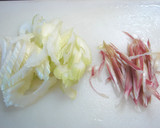 セロリとみょうがの♬塩昆布ｻﾗﾀﾞ作り方1写真