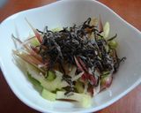 セロリとみょうがの♬塩昆布ｻﾗﾀﾞ作り方2写真