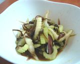 セロリとみょうがの♬塩昆布ｻﾗﾀﾞ作り方3写真