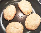 新玉ねぎたっぷりシャキふわハンバーグ作り方5写真