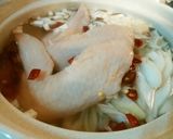 鶏手羽のもち麦薬膳粥作り方2写真