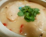 鶏手羽のもち麦薬膳粥作り方5写真