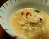 鶏手羽のもち麦薬膳粥作り方6写真