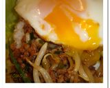 オシャレカフェ風♪ひき肉乗っけ盛りご飯作り方5写真