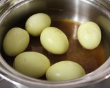 朝昼夕弁当♪らっきょう酢とカレー粉で煮卵作り方2写真