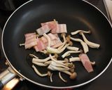 ほうれん草ベーコンしめじのトマトパスタ♪作り方3写真