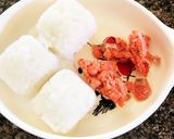 離乳食後期 朝ごはん 鮭ご飯と野菜味噌汁作り方3写真
