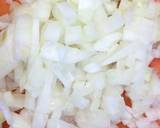 簡単な海老と夏野菜のパラパラ炒飯作り方1写真