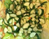 簡単な海老と夏野菜のパラパラ炒飯作り方8写真
