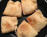 おつまみに☆薄揚げのねぎ巾着焼き作り方5写真