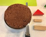 Wチョコクリームの苺チョコショートケーキ作り方34写真