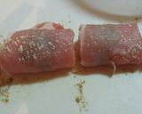 野菜とチーズ巻き巻き豚カツ♪作り方8写真