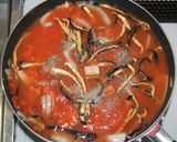 ドライベジ麺☆乾燥なす麺でトマトスープ作り方10写真