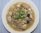 ドライベジ麺乾燥れんこん麺で鶏肉卵スープ作り方13写真
