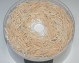 ドライベジ麺乾燥れんこん麺で鶏肉卵スープ作り方3写真