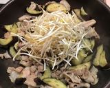 シャキ！豆苗&なすの豚バラサッパリ炒め♪作り方5写真