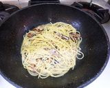 ミント風味のサンマのかば焼き缶のパスタ作り方3写真