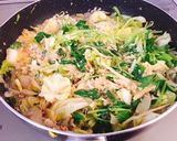 野菜盛りだくさんの三つ葉と卵とじ作り方5写真