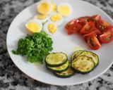 彩りキーマカレーのオープンサンド作り方2写真