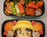 ★ワンピースルフィキャラ弁当★お弁当作り方7写真