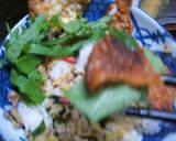三見一体!餃子丼作り方10写真