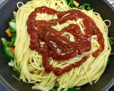 男飯 簡単でコクのある具沢山のナポリタン作り方7写真