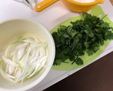 パクチーと新玉ねぎのかき揚げ作り方1写真