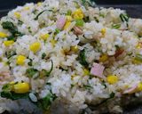 あやめ雪カブの葉でパラパラ炒飯作り方5写真