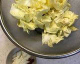 春キャベツと桜エビのペペロンチーノ作り方1写真