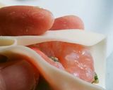 羽根つき！海老丸ごと入りギョウザ作り方5写真