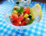 健康オイルで和える♪豆と野菜のサラダ作り方4写真