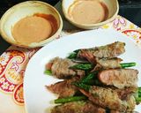 ☆ソーセージとアスパラ☆の肉巻き作り方7写真