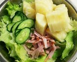 母の味。パイナップルサラダ作り方1写真