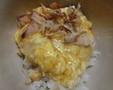 山イモのとろろ卵かけご飯　カツオ節入り作り方7写真