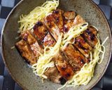 豚かば丼作り方6写真