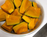 お弁当用のご飯がすすむかぼちゃの煮物作り方1写真