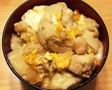 胡麻豆腐入り！？親子丼作り方6写真