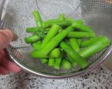 ベーコンとアスパラのチャーハン作り方1写真