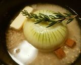 まるごと新玉ねぎのもち麦ご飯作り方2写真