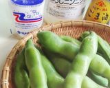 ビールのお供に◎そら豆のにんにく塩ごま油作り方2写真