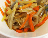 大根の皮のきんぴら☆残り野菜と一緒に作り方3写真