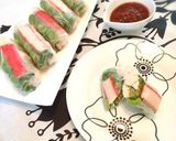 胸肉ととろろ昆布の生春巻き♪作り方7写真