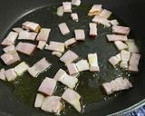 ベーコンと山茶茸のスパゲティ作り方1写真